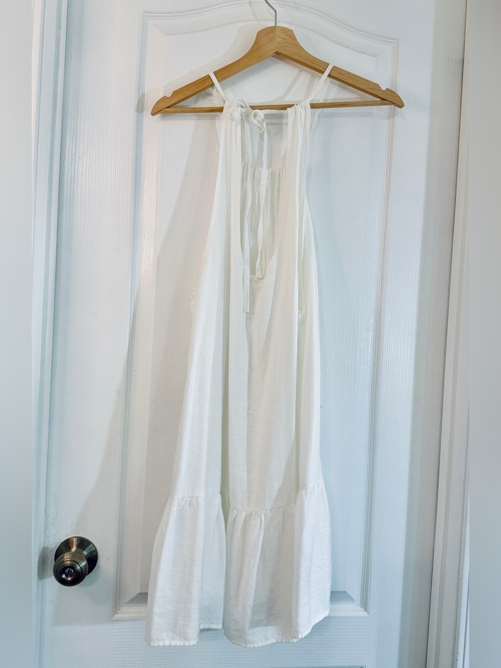 White Halter Beach Cover-Up